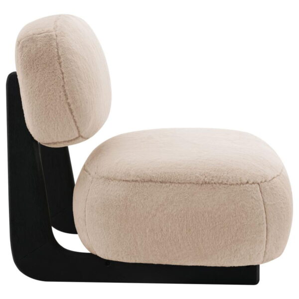 Duffie - Upholstered Armless Accent Chair - Camel - Image 2