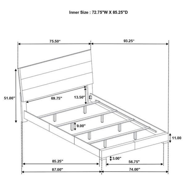 Felicity - Bedroom Set With LED Mirror - Image 81