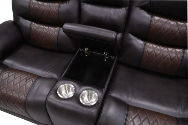 Nikko - Console Loveseat With Dual Recliners - Image 22
