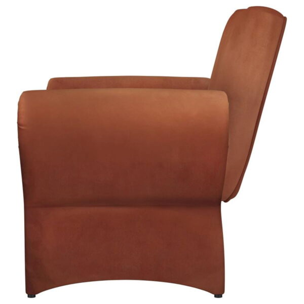 Liana - Upholstered Roll Arm Accent Armchair - Rust - Image 12