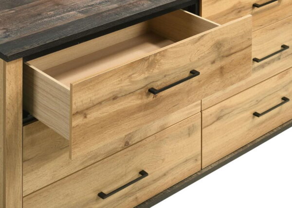 Kaywood - 6-Drawer Dresser And Mirror - Natural Pine - Image 8