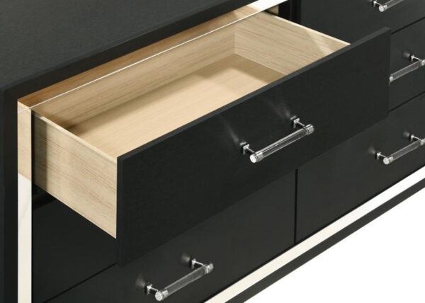Lucia - 6-Drawer Dresser Cabinet - Black - Image 14