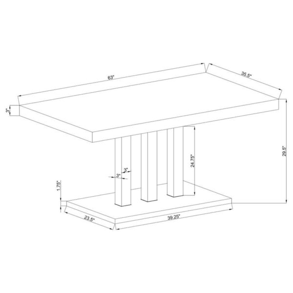 Brooklyn - 5 Piece Rectangular Dining Set - White High Gloss - Image 11