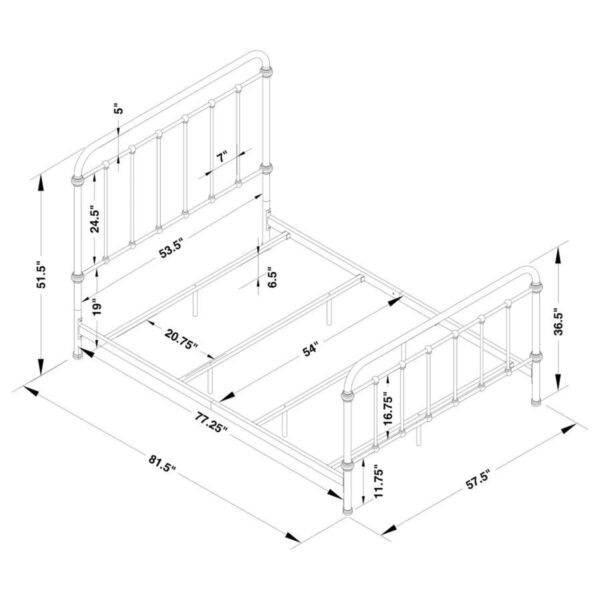 Livingston - Metal Open Frame Bed - Image 10