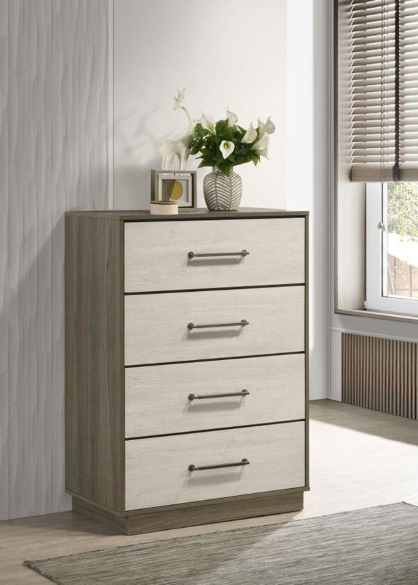 Fenwick - 4-Drawer Chest Of Drawers - Gray Oak - Image 4