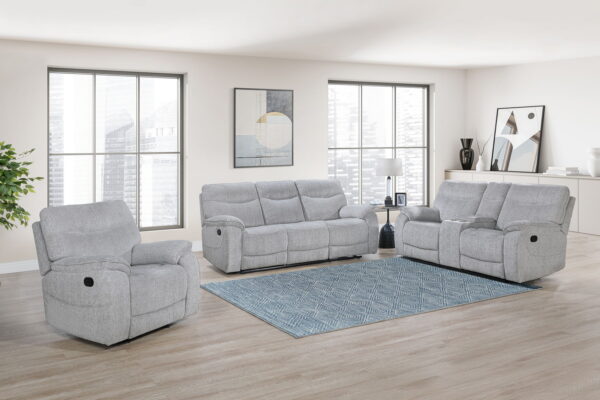 Chablis - Reclining Sofa - Mist Gray - Image 2
