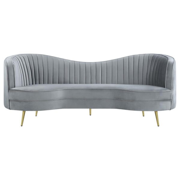 Sophia - Upholstered Channel Tufted Sofa - Image 5