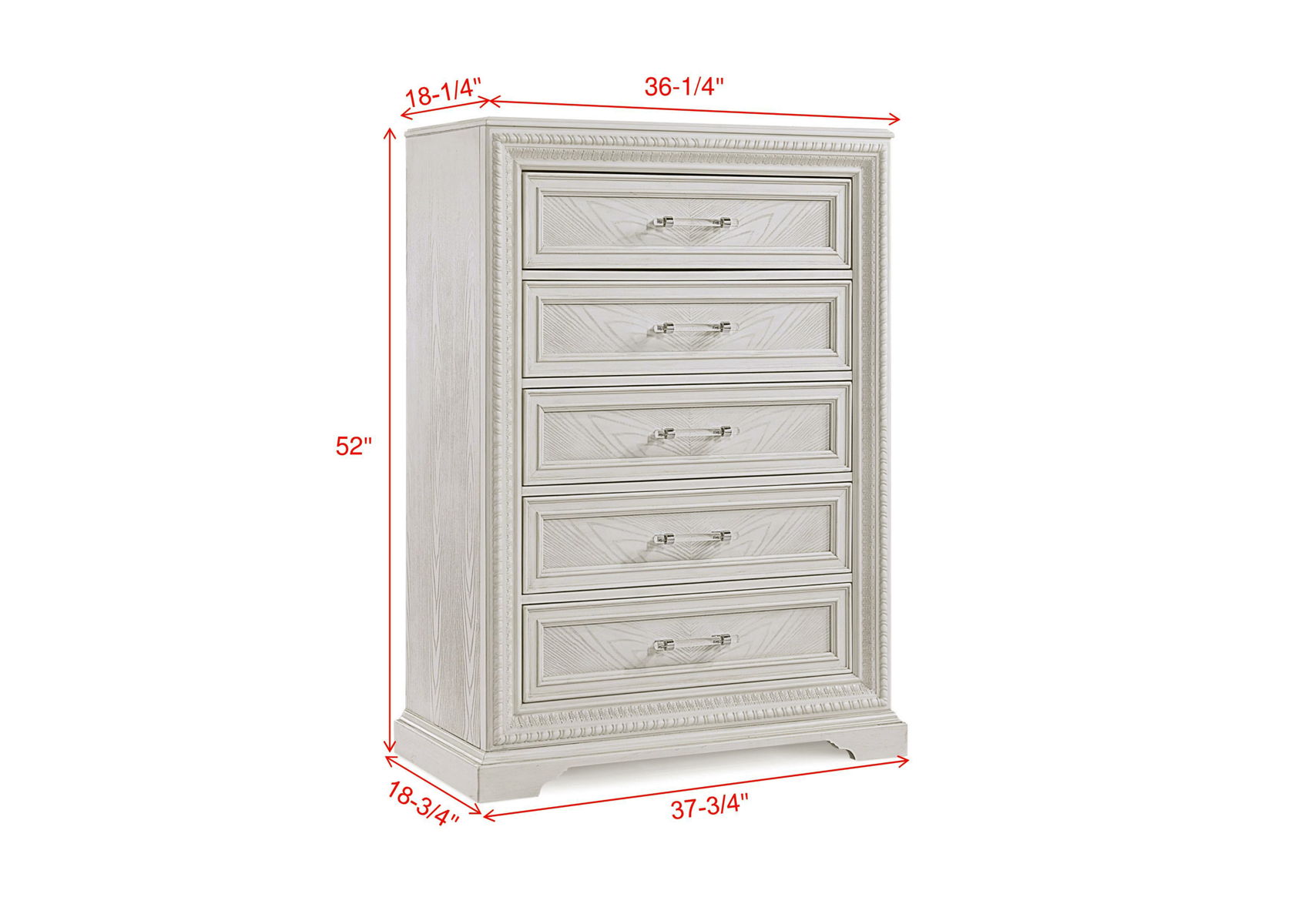 Alexandria - Accent Chest - White - Image 2