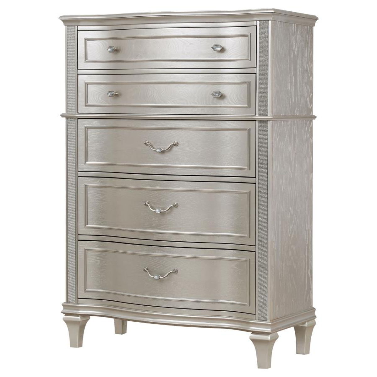 Evangeline - 6-Drawer Bedroom Chest - Silver Oak - Image 5