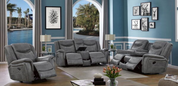 Conrad - Upholstered Padded Arm Motion Sofa Set - Image 4
