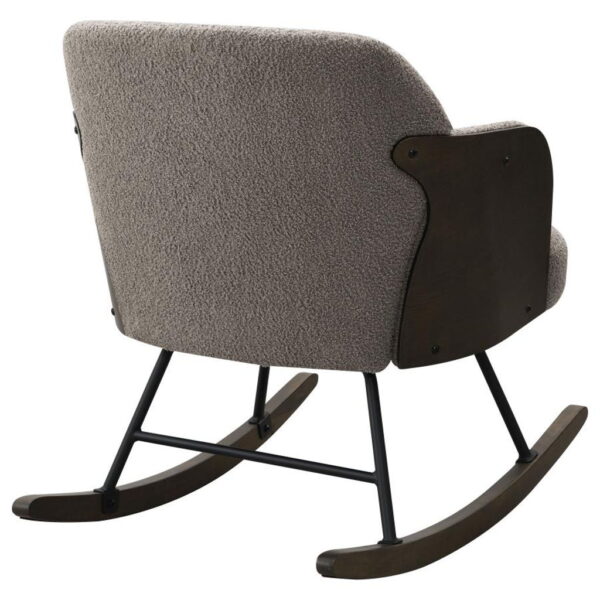 Paige - Boucle Upholstered Mid Back Rocking Chair - Image 2