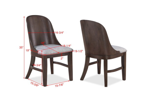 Cullen - 5 Piece Dining Room Set - Walnut - Image 4