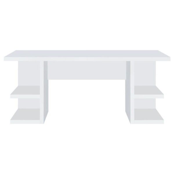 Alice - 4-Shelf Engineered Wood Writing Desk - White - Image 2