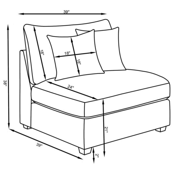 Cambria - Upholstered Modular Sectional Sofa - Image 50