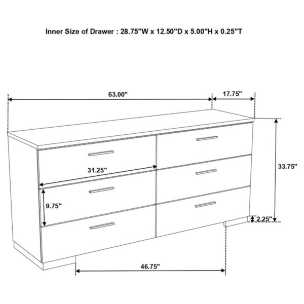 Felicity - Contemporary Panel Bed Bedroom Set - Image 50