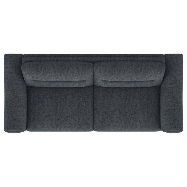 Nolan - Upholstered Sloped Track Arm Sofa - Charcoal - Image 5