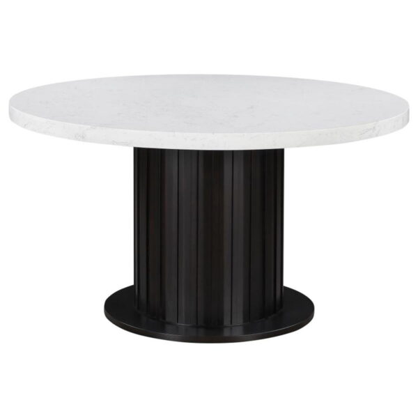 Sherry - Round Marble Top Dining Table Set - Image 41