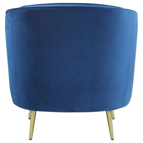Sophia - Upholstered Channel Tufted Barrel Accent Chair - Image 5