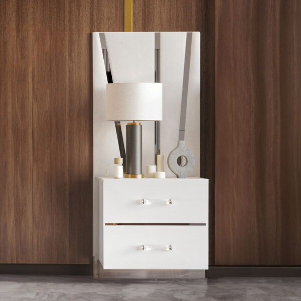 Europa - Nightstand Panels (Set of 2) - White - Image 2