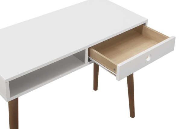 Bradenton - 1-Drawer Wood Writing Desk - White - Image 4