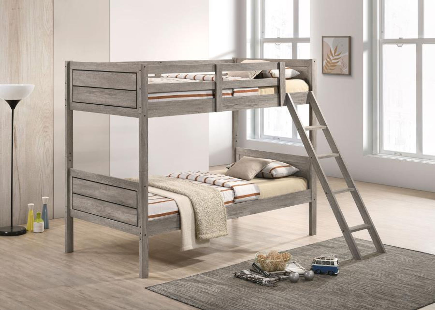 Ryder - Wood Bunk Bed With Mattress