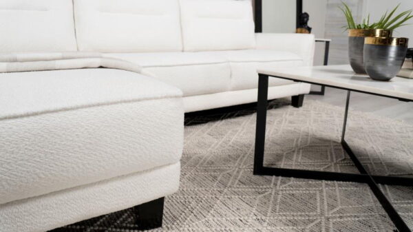 Caspian - Upholstered Curved Arm Chaise Sectional Sofa - Image 18