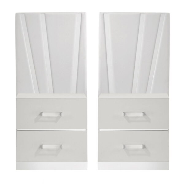 Europa - Nightstand Panels (Set of 2) - White