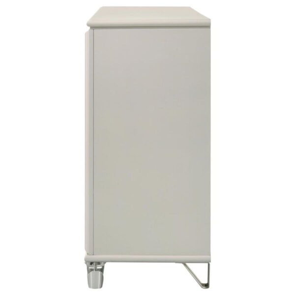 Olivia - 6-Drawer Dresser Cabinet - Pearl White - Image 4
