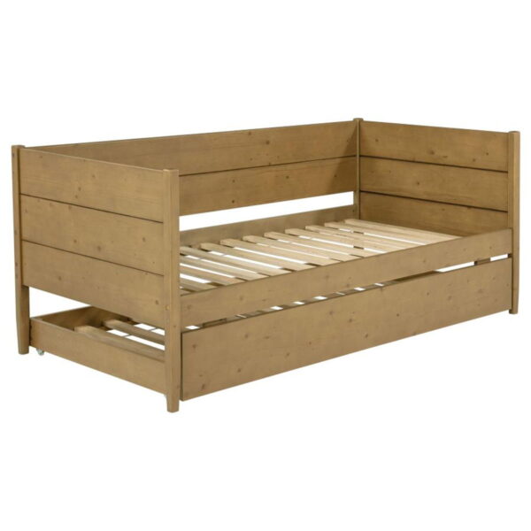 Calinda - Wood Twin Daybed With Trundle - Natural - Image 3