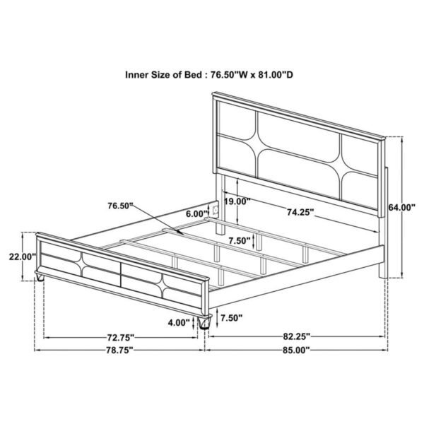 Olivia - Panel Bed LED Headboard - Image 19