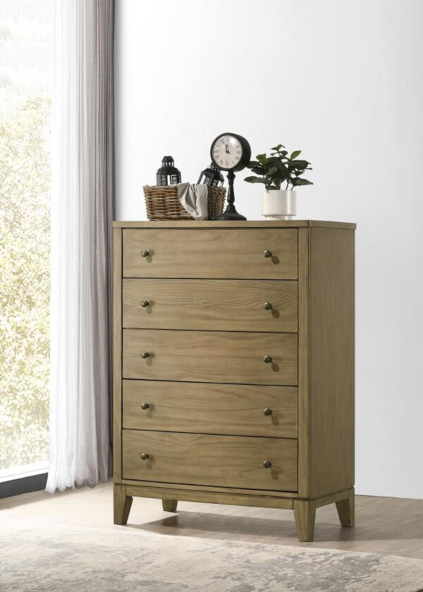 Granada - 5-Drawer Bedroom Chest Of Drawers - Natural Pine - Image 8
