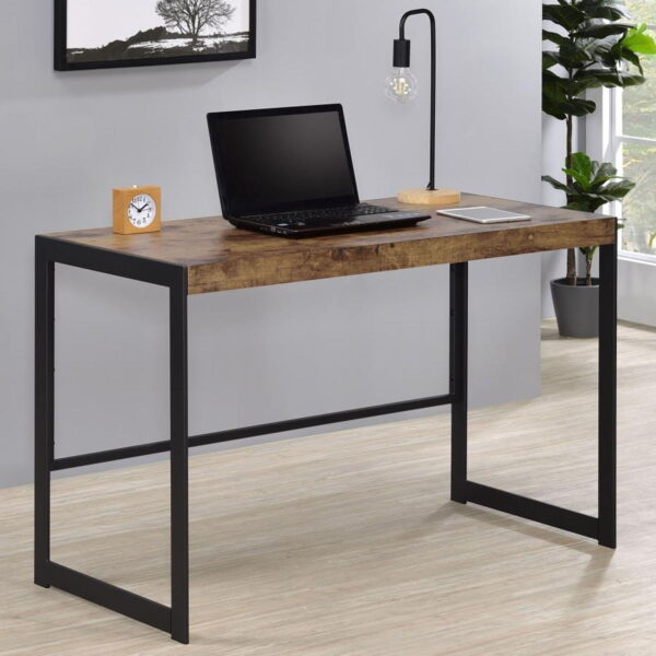 Estrella - Engineered Wood Writing Desk - Rustic Nutmeg - Image 4