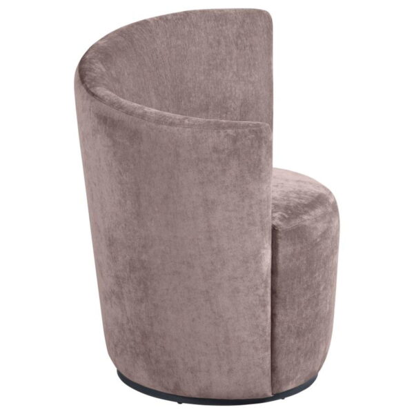 Nueva - Upholstered Swivel Chair Curved Backrest - Image 7