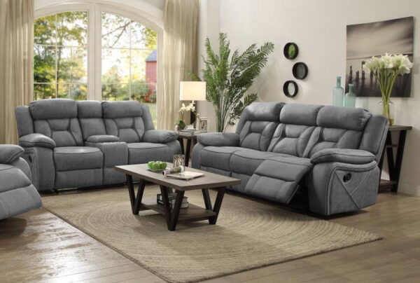 Higgins - Upholstered Motion Reclining Sofa Set - Image 17