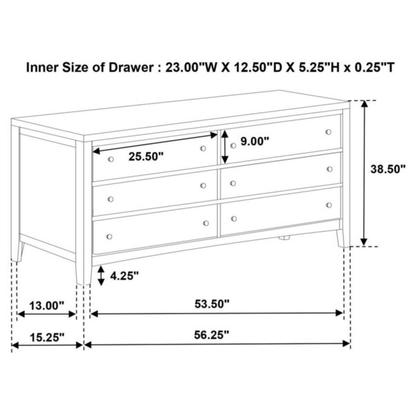Wilkes - 6-Drawer Dresser - Image 8