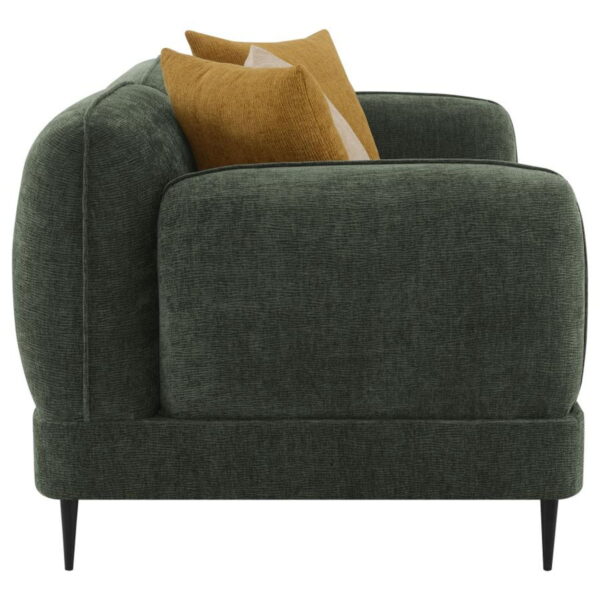 Jade - Chenille Upholstered Modern Track Arm Loveseat - Image 23