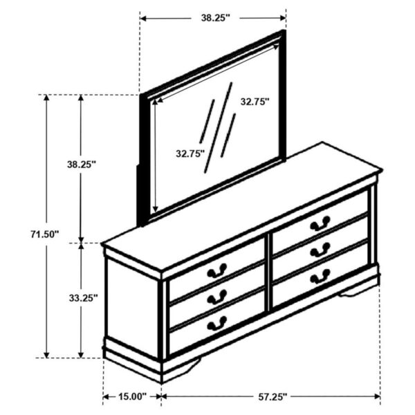 Louis Philippe - Six-Drawer Dresser - Image 39