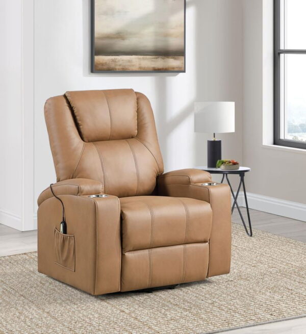 Armstrong - Upholstered Power Lift Massage Recliner - Image 17