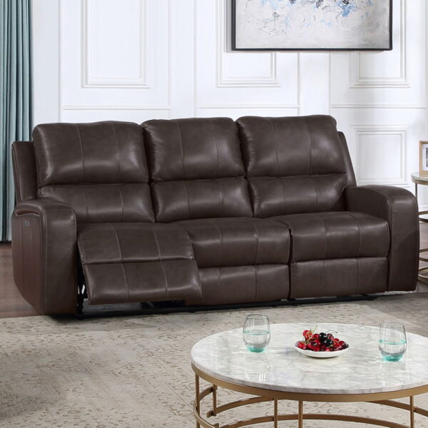Linton - Leather Sofa With Power Footrest - Image 14