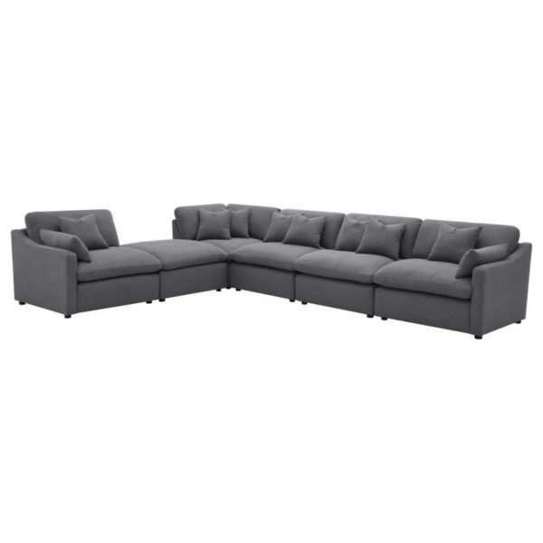 Hobson - Upholstered Modular Sectional Sofa With Ottoman - Image 10