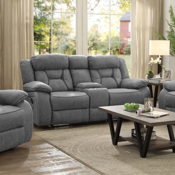 Higgins - Pillow Top Arm Motion Loveseat with Console - Image 9
