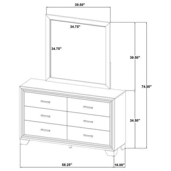 Wright - 6-Drawer Dresser Cabinet - Image 25