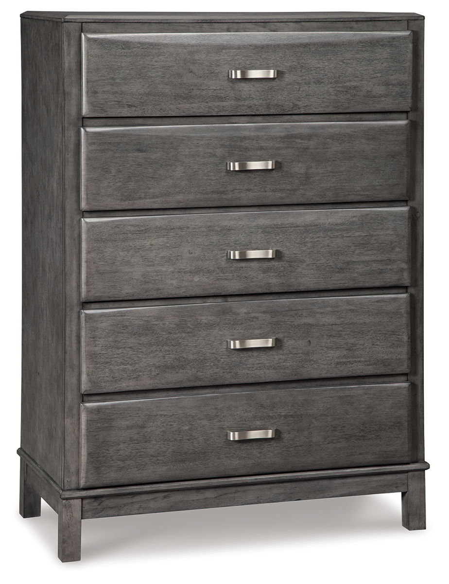 Caitbrook - Five Drawer Chest - Gray