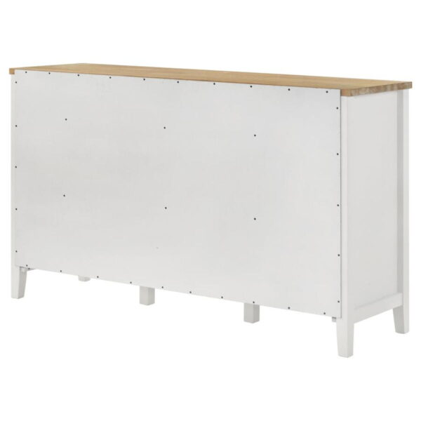 Hollis - 2 Door Dining Sideboard Buffet Storage Cabinet - White - Image 7