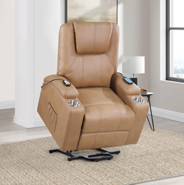 Armstrong - Upholstered Power Lift Massage Recliner - Image 37