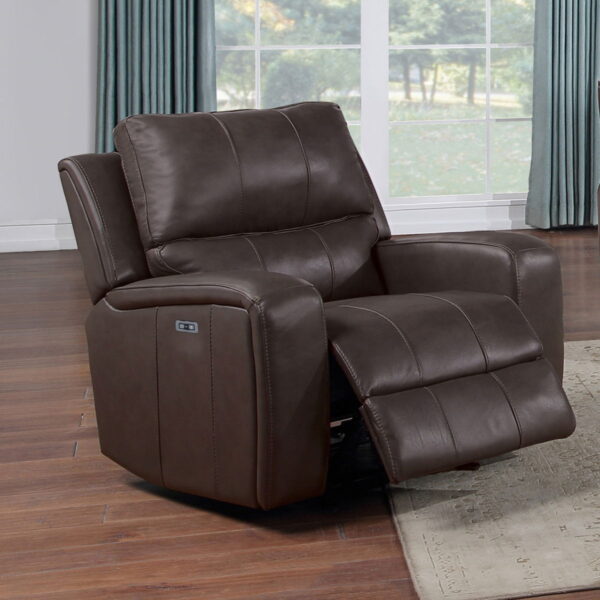 Linton - Leather Glider Recliner With Power Footrest - Image 14