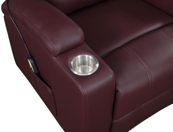Armstrong - Upholstered Power Lift Massage Recliner - Image 5