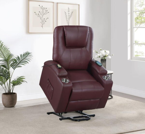 Armstrong - Upholstered Power Lift Massage Recliner - Image 26