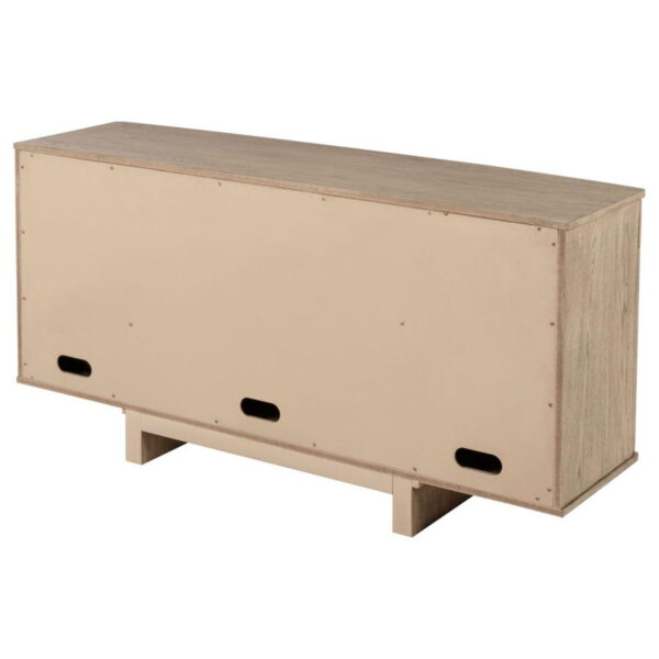 Kailani - 4-Door Cane Sideboard Buffet Cabinet - Beige Oak - Image 6