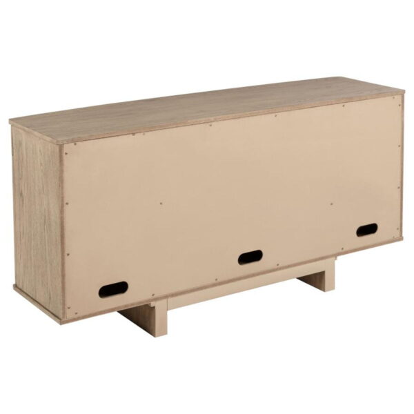 Kailani - 4-Door Cane Sideboard Buffet Cabinet - Beige Oak - Image 9